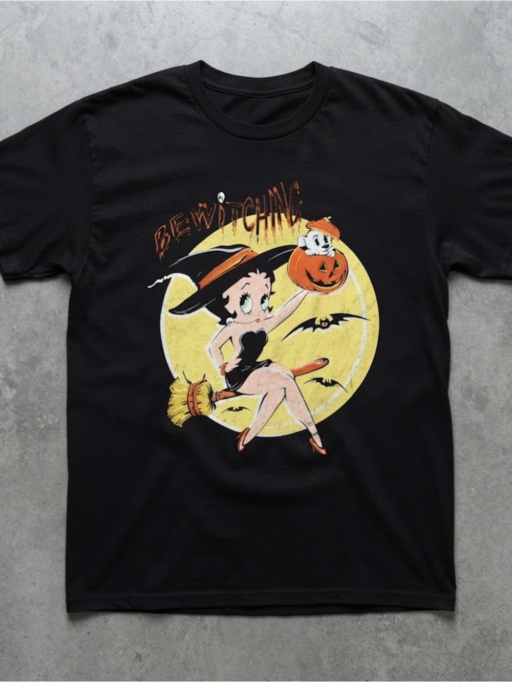 Bewitching Witch Halloween Graphic Black Gildan T-Shirt
